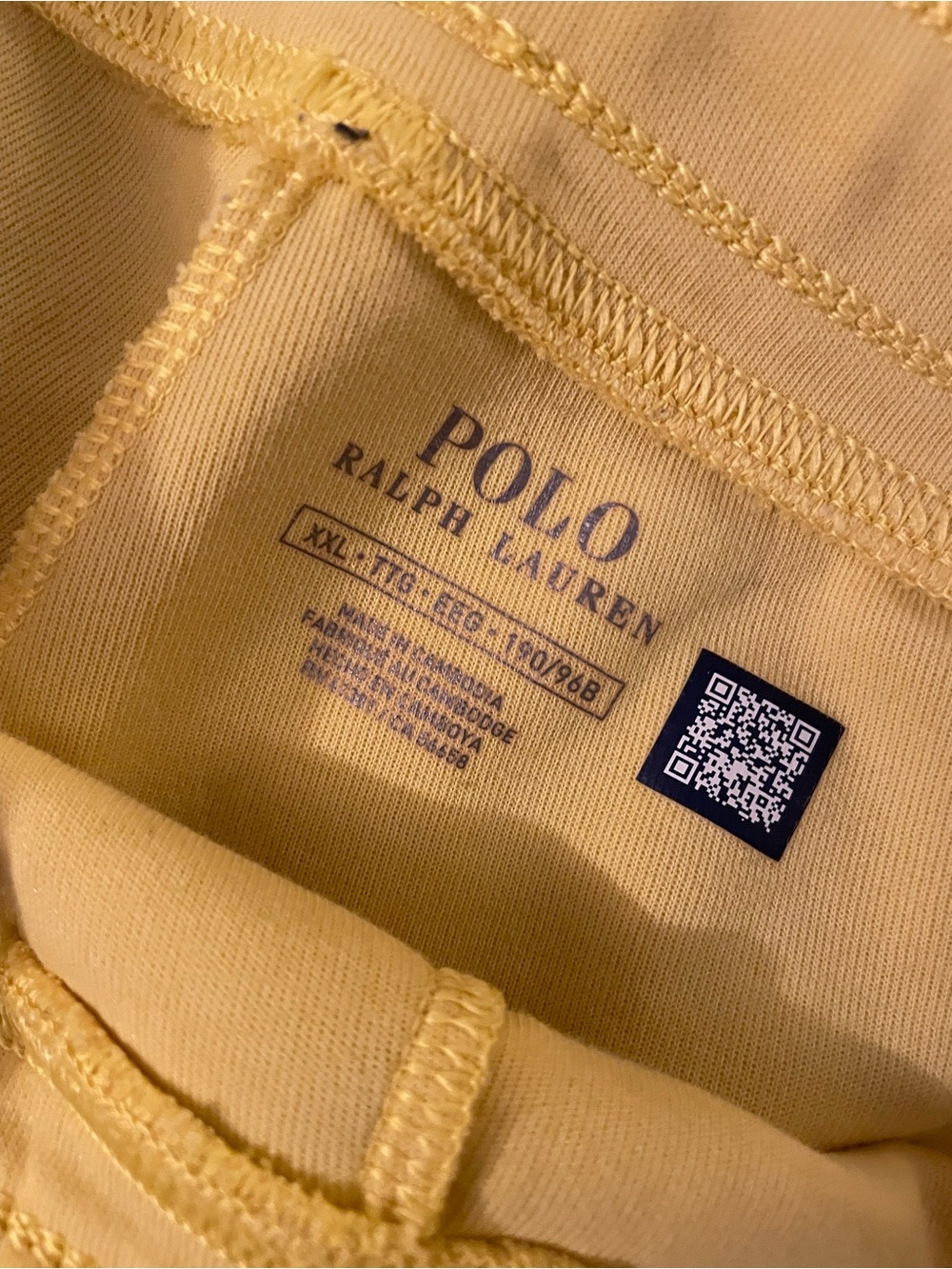 Polo by Ralph Lauren Bright Yellow Knit Drawstring Athletic Shorts - Picture 4 of 4